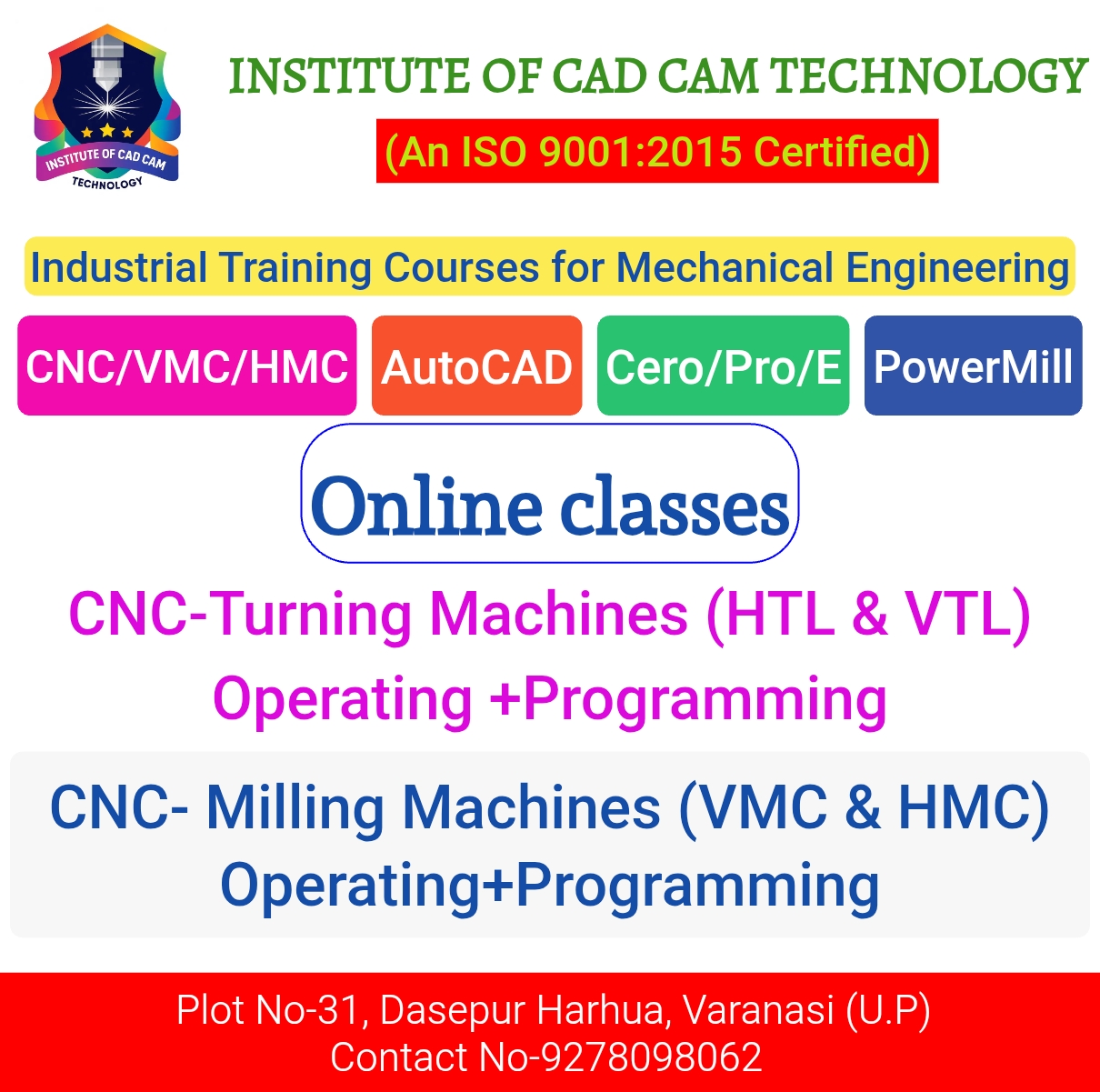 Courses Offered In CAD,CAM & CAE: image